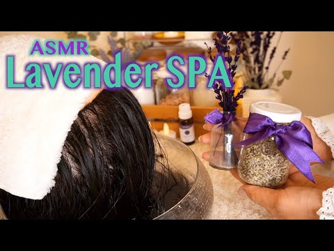[ASMR SPA] Lavender treatment | Shampoo, Hair brushing, Head spa, Treatment | No talking