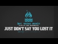 Hot Water Music - Just Don't Say You Lost It (Live At The Hardback) - riserecords Hot Water Music - Just Don't Say You Lost It (Live At The Hardback)