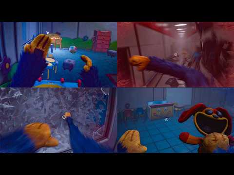 All Huggy Wuggy Memories + Full Chase Scene - Poppy Playtime: Chapter 5