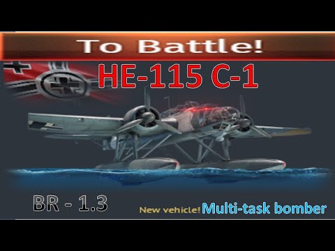 THE GERMAN NEW HYDRO PLANE  META- HE-115 C-1 - WAR THUNDER