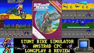 [AMSTRAD CPC] Stunt Bike Simulator - Longplay & Review