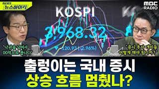 [뉴스하이킥] 장중 한때 다시 3,900선 붕괴...코스피 상승흐름 멈췄나? - 곽상준, MBC 251119…