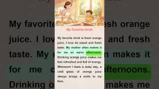 My Favorite Drink ☕ | Easy English Story for Beginners (A1–A2) | English Listening Practice