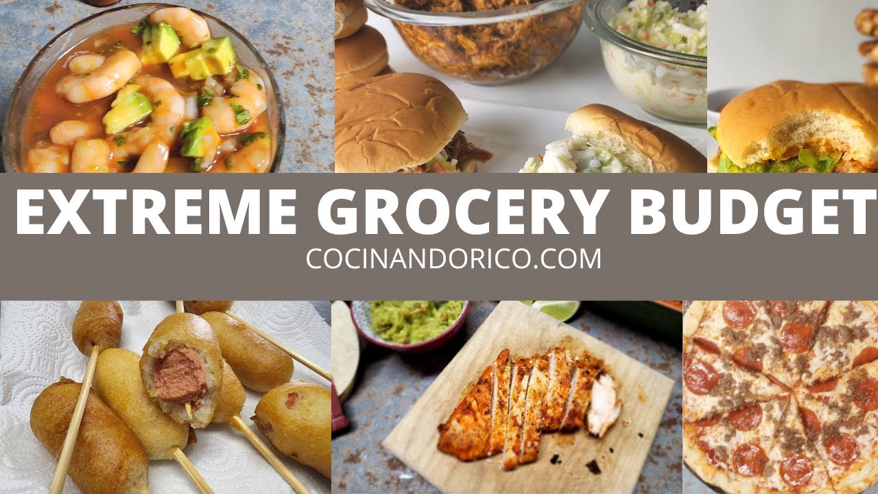 FEEDING A FAMILY ON A $30 A WEEK.   I EXTREME GROCERY BUDGET   I 1 DOLLAR MEALS