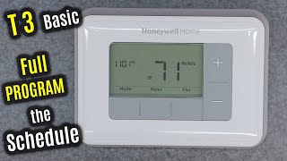 7-DAY Programming | HEAT & Cool SCHEDULE | HONEYWELL Home T3 | Programmable Digital Thermostat