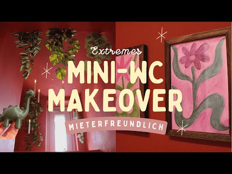 EXTREMES MINI-BAD MAKEOVER | gemütlich, warm & mieterfreundlich | DIY Wohnungs-Makeover!