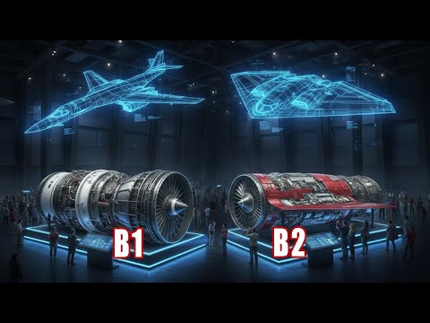 B1 Lancer vs B2 Spirit | INCREDIBLE ENGINE Differences