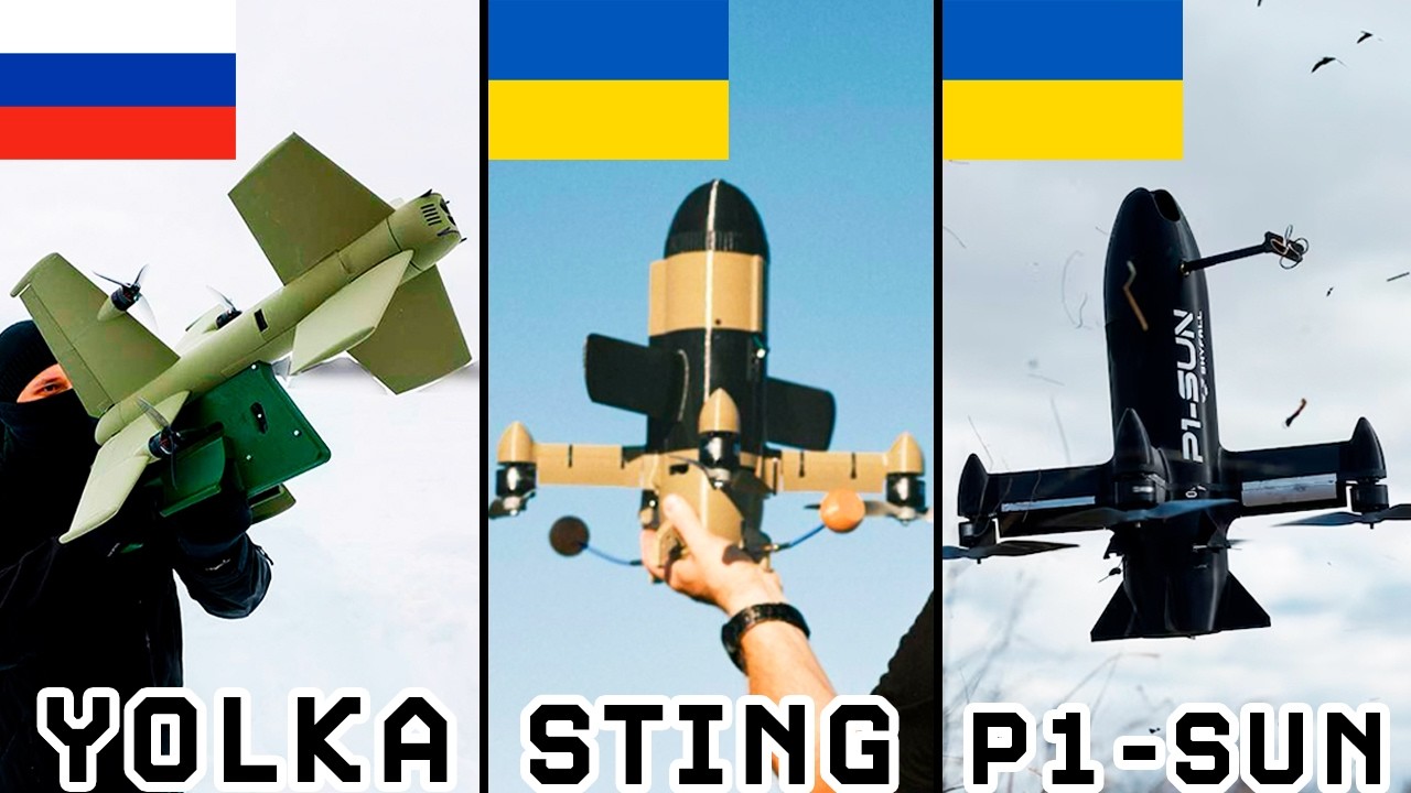 ⚠️ DRONES CAZA-DRONES: Los INTERCEPTORES de RUSIA y UCRANIA | P1-Sun, STING y YOLKA 🇺🇦⚔️🇷🇺