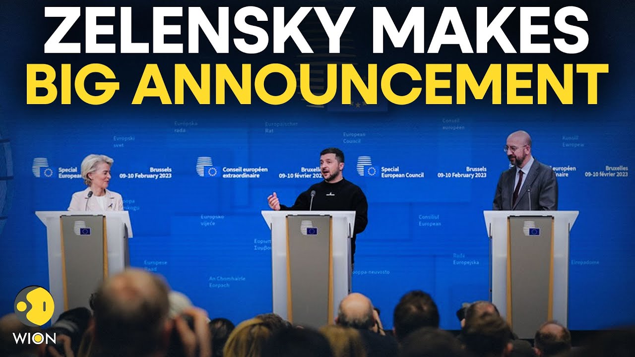 Zelensky LIVE: Ukrainian President Zelensky Addresses Media After Meeting with EU leaders | WION