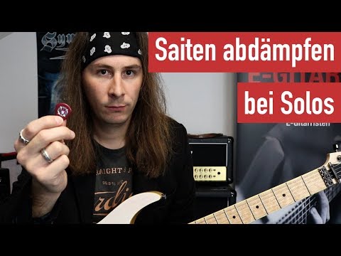 E-Gitarre lernen - Saiten abdämpfen bei Solos | Guitar Master Plan
