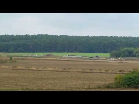 A14 Baustelle südlich der Anschlussstelle Colbitz, Fußgängerbrücke Colbitz