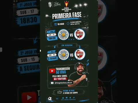 1⁰ Fase Copa São Paulo Noac X Meninos São Judas diretamente do estádio Natal gazzeta em Nova odessa