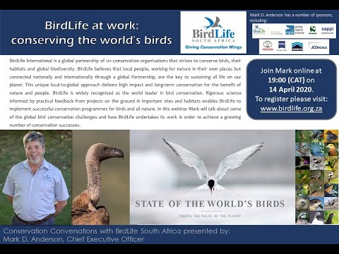 Conservation Conversations - Mark D. Anderson - BirdLife at Work - 14 April 2020