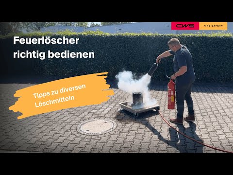 Feuerlöscher richtig bedienen I CWS Fire Safety