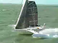 47 knots! It's flying, not floating!! You liked the video? www.hydroptere.com Or Subscribe like I did to the podcast: Sailingnews.tv !