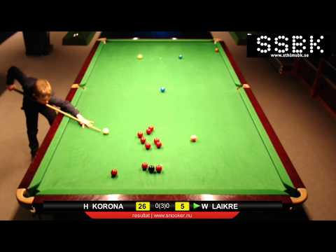 SM Snooker qualifiers 2019 - H Korona v W Laikre