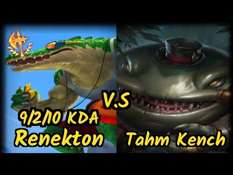 SoloRenektonOnly (RENEKTON) vs TAHM KENCH - 9/2/10 KDA TOP GAMEPLAY - NA Ranked DIAMOND