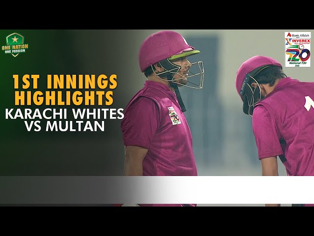1st Innings Highlights | Karachi Whites vs Multan | Match 34 | National T20 Cup 2025 | PCB | M2L1A