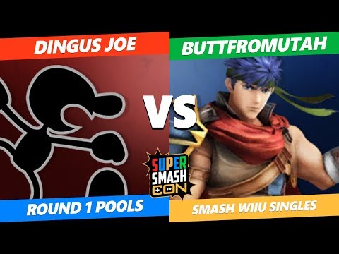 SSC 2019 SSB4 -  Dingus Joe (Game & Watch) VS  ButtFromUtah (Ike) Smash WiiU Round 1 Pools