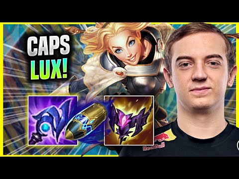 CAPS IS INSANE WITH LUX NEW RUNES! - G2 Caps Plays Lux MID vs Vex! | Preseason 2022