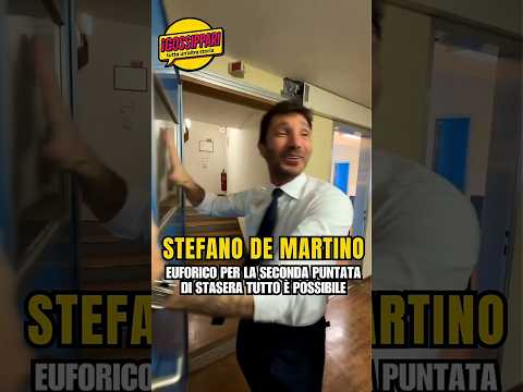 L’euforia di Stefano De Martino prima di STEP fa il giro dei social 😄 #stefanodemartino