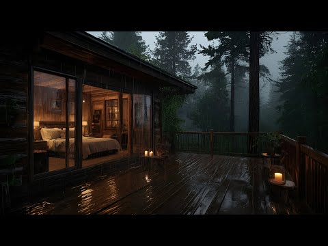 Open the window and Lie down in bed - Let the sound of rain wash away your stress