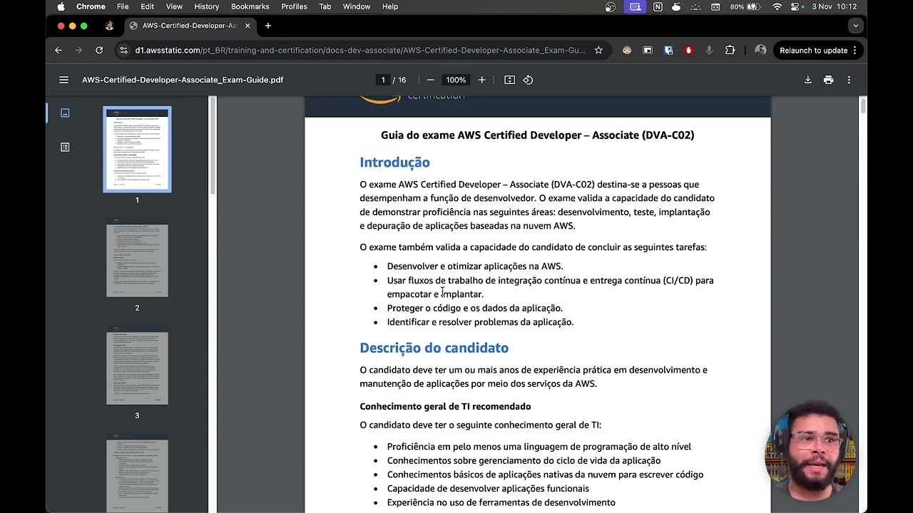 Contexto e Guia do Exame - Caminho até a AWS Certified Developer - Associate