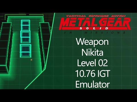 MGS: VR Missions | PS1 Emulator | Weapon | Nikita | Level 02 | 10.76 IGT