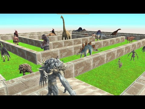 SCOURGE - Death run with HP Bar - Animal Revolt Battle Simulator