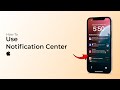 How To Use Notification Center On IPhone IOS 18