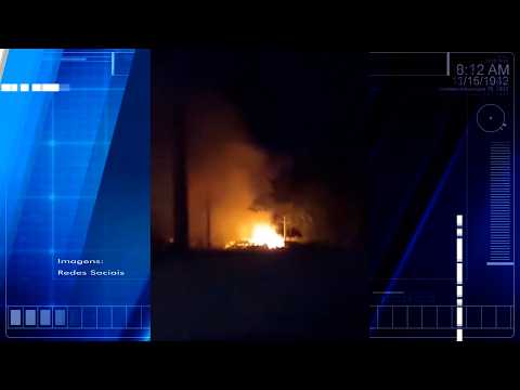 Bombeiros atuam em incêndio em pátio de veículos de Pedras de Maria da Cruz