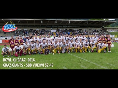 CEFL  BOWL XI  Graz Giants-SBB Vukovi 52-49