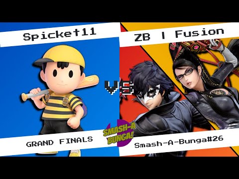 Smash-a-Bunga#26 Spicket11(Ness) Vs ZB|Fusion(Joker,Bayonetta) GRAND FINALS Ulimate 1v1s