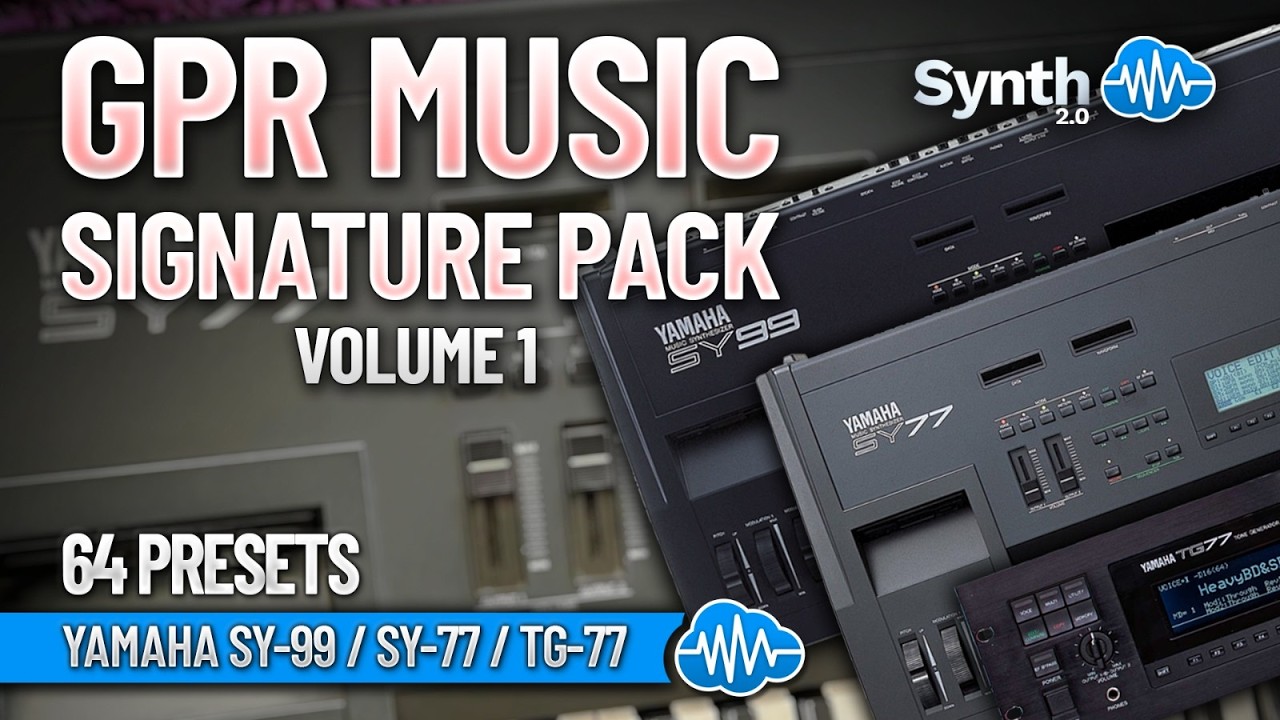 GPR021 - GPR Music Signature Pack - Yamaha SY77 - 99 ( 64 presets ) - Video Preview 1
