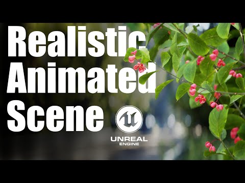 YouTube thumbnail for Forest Road Animated Scene in Unreal Engine