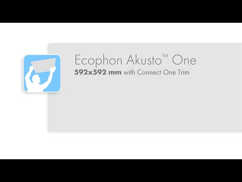 Ecophon Akusto™ One 592x592 mm installation