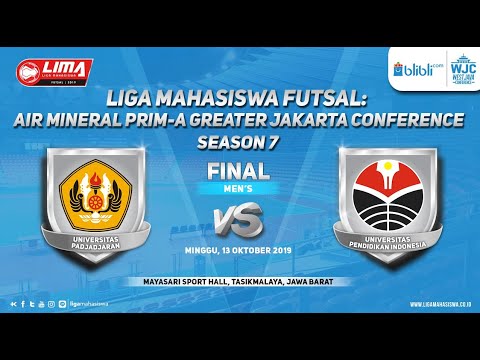 Universitas Padjajaran Bandung Vs UPI Bandung - Final Mens Lima Futsal WJC Season 7