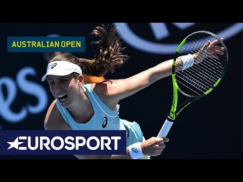 Johanna Konta v Bernarda Pera Highlights | Australian Open 2018 Round 2 | Eurosport