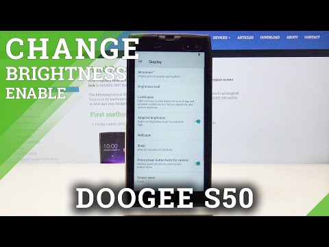 How to Activate Automatic Brightness in Doogee S50 - Turn On Adaptive Display