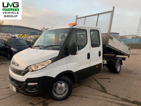 2017 67 Reg Iveco Daily 3.0D HPI 15V 35C 3450 Crew Cab Tipper MWB DRW Euro 6 - Walk Around