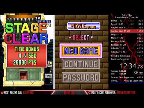 Tetris Plus Puzzle Mode in 45:01