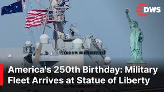 NEW: Military Ships Sail Into New York Harbor for America's 250th Independence Celebration | AQ1E