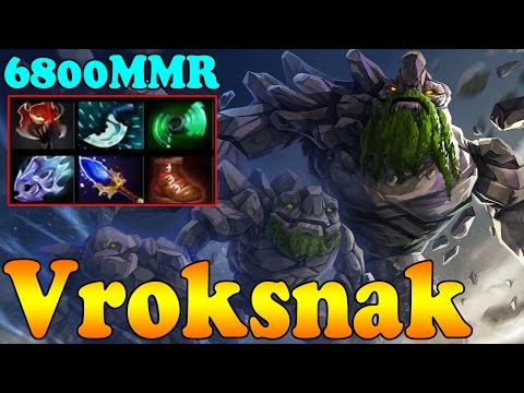 Dota 2 - Vroksnak 6800 MMR Plays Tiny Vol 1 - Ranked Match Gameplay!