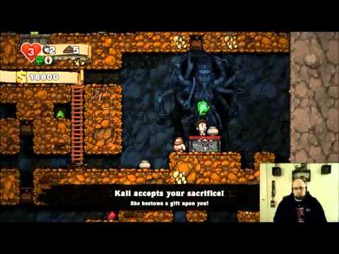 Spelunky Daily Challenge: 2/4/2014 featuring the Patrick Klepek Sprite!