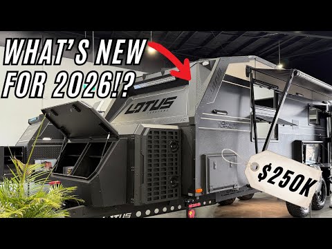 First look at the NEW 2026 Lotus Caravans! | Luxury off grid living.