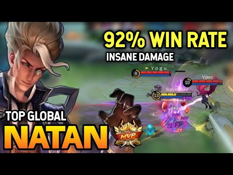 92% WIN RATE! NATAN BEST BUILD 2021 | TOP GLOBAL NATAN GAMEPLAY | MOBILE LEGENDS✓