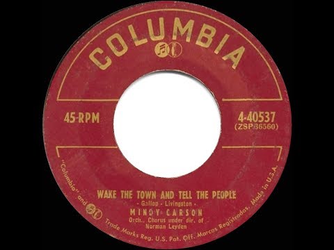 1955 HITS ARCHIVE: Wake The Town And Tell The People - Mindy Carson