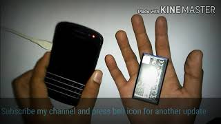 How to turn on blackberry mobile without power button.
