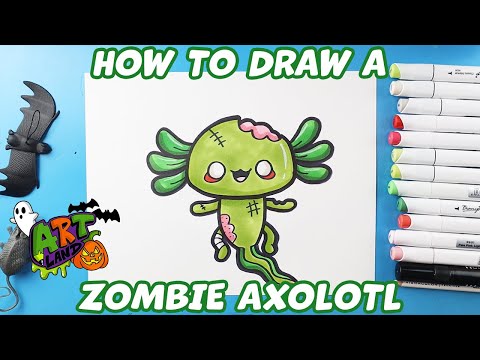 How to Draw a Zombie Axolotl