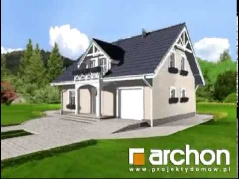 Dom w aksamitkach 2. ARCHON+ Projekty domów, www.archon.pl
